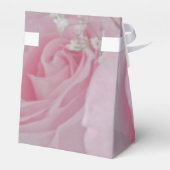 Zacht roze rozen en babyluiers bedankdoosjes (Achterkant)