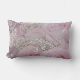 Zacht roze rozen en babyluiers kussen