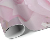 Zacht roze rozen en babypapier cadeaupapier (Rol Hoek)