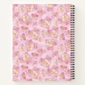 Zacht Roze Rozen en Harten Journal Notitieboek (Achterkant)