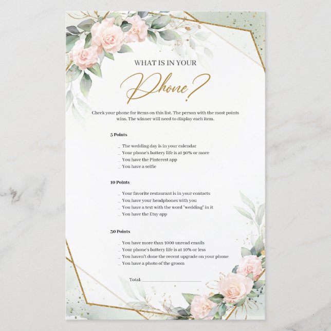 Zacht roze rozen groen wat in Uw Telefoon is (Voorkant)