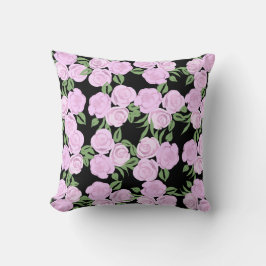 Zacht Roze Rozen Kussen