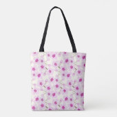Zacht roze Sakura Cherry Blossom Design Tote Bag (Achterkant)
