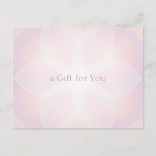 Zacht Roze Salon Spa Cadeaubon Informatiekaartje