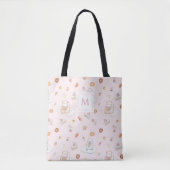 Zacht Roze Schaap Pinguïn Snoep Dromen Monogram Tote Bag (Voorkant)