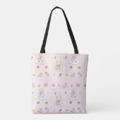 Zacht Roze Schaap Pinguïn Snoep Dromen Monogram Tote Bag (Achterkant)