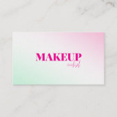 Zacht Roze Schilderij Abstract QR Code Visitekaart Visitekaartje (Voorkant)