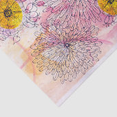 Zacht Roze Sinaasappel Artistieke Waterverf Ink Li Tissuepapier (Detail)