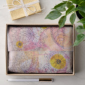 Zacht Roze Sinaasappel Artistieke Waterverf Ink Li Tissuepapier (Geschenk)