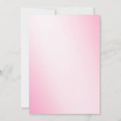 Zacht Roze Snowflakes Bridal Shower Invitation 2 Kaart (Achterkant)