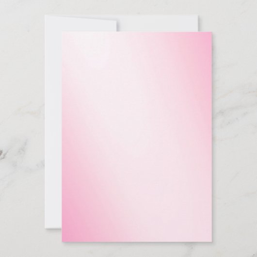 Zacht Roze Snowflakes Bridal Shower Invitation 2 Kaart (Achterkant)