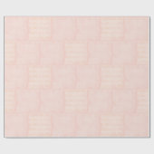 Zacht roze stip en diamantontwerp cadeaupapier (Vlak)