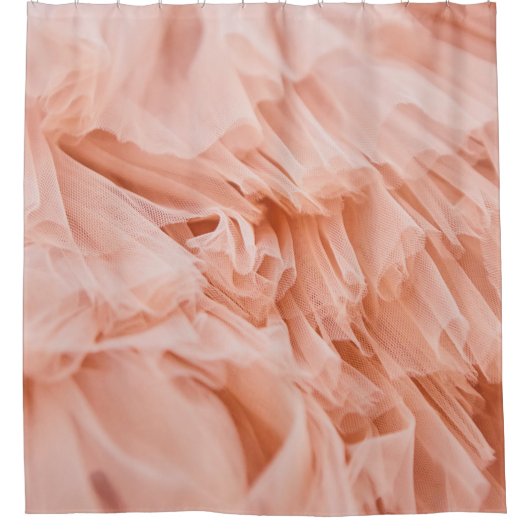 Zacht roze stof in pastelkleuren. Stoffen Douchegordijn (Voorkant)