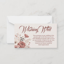 Zacht roze stoffige bloem die goed Kaart wenst Notitiekaartje