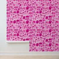 zacht roze trendy Terug naar School Pattern