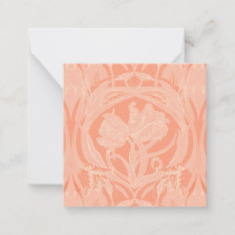 Zacht Roze Tulpen Gift Enclosure Kaart Notitiekaartje