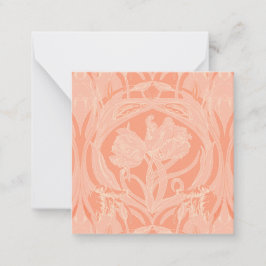 Zacht Roze  Tulpen Gift Enclosure Kaart Notitiekaartje