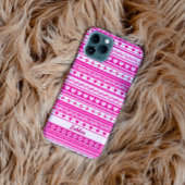Zacht Roze Valentijnsdag Hart en Bloemen Meisjesac Case-Mate iPhone Case