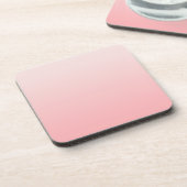 Zacht roze verloop bier onderzetter (Linkerzijde)
