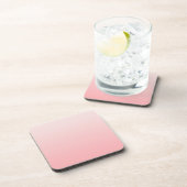 Zacht roze verloop bier onderzetter (Rechterzijde)