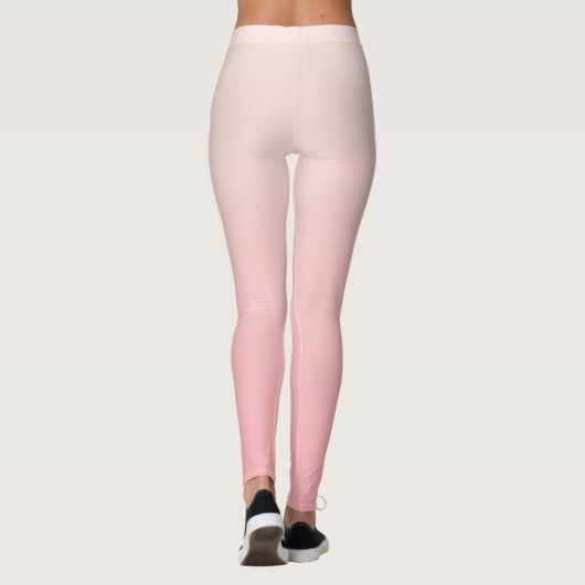 Zacht roze verloop leggings (Achterkant)