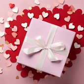 Zacht Roze Verpakkend Document Broodje Cadeaupapier