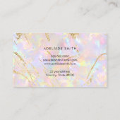 zacht roze Visitekaartje (Achterkant)