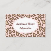 Zacht roze Visitekaartje voor het afdrukken van di (Voorkant)