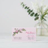 Zacht roze Visitekaartjes (Staand voorkant)