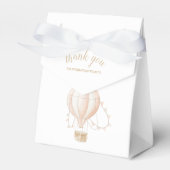 Zacht-roze Warm Luchtballon Ventilator Box Bedankdoosjes (Voorkant Zijde)
