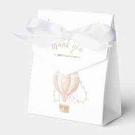 Zacht-roze Warm Luchtballon Ventilator Box Bedankdoosjes