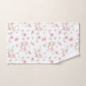 Zacht roze Waterverf ventilatorpatroon Bad Handdoek (Handdoek)