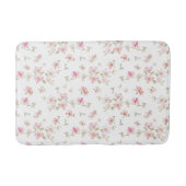 Zacht roze Waterverf ventilatorpatroon Badmat (Voorkant)