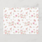 Zacht roze Waterverf ventilatorpatroon Feestdagenkaart (Voorkant)