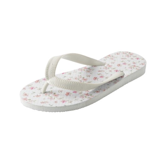 Zacht roze Waterverf ventilatorpatroon Kinder Teenslippers (Schuin)