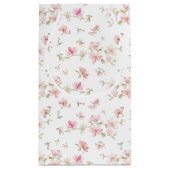 Zacht roze Waterverf ventilatorpatroon Klein Cadeauzakje (Achterkant)