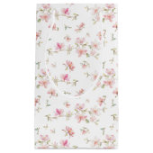 Zacht roze Waterverf ventilatorpatroon Klein Cadeauzakje (Voorkant)