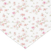 Zacht roze Waterverf ventilatorpatroon Korte Tafelloper (Hoek)