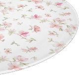 Zacht roze Waterverf ventilatorpatroon Snijplank (Hoek)