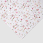 Zacht roze Waterverf ventilatorpatroon Tissuepapier (Detail)
