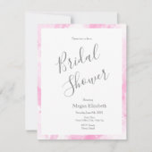 Zacht roze witte Abstracte penseelstreken Kaart (Voorkant)