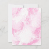 Zacht roze witte Abstracte penseelstreken Kaart (Achterkant)