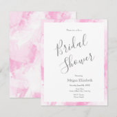 Zacht roze witte Abstracte penseelstreken Kaart (Voorkant / Achterkant)