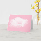 Zacht Roze Witte Pioen Bloemen HGC1 Kaart (Gele Bloem)