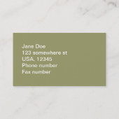 Zacht Roze Zinnia Flower Visitekaartje (Achterkant)