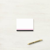 Zacht Roze & Zwarte Rand Post-it® notes (Op bureau)