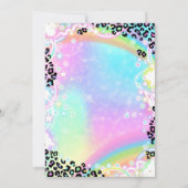 Zacht Sassy En Drie Regenboog Luipaard 3e Verjaard Kaart (Achterkant)