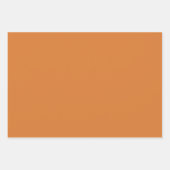 Zacht Sinaasappel, Groen & Crème Plaid Inpakpapier Vel (Voorkant 2)