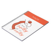 Zacht Sinaasappel, ik voel me knitty. Notitieboek (Linkerzijde)