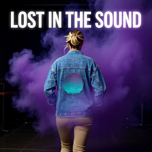 Zacht statisch tussen sterren denim jacket